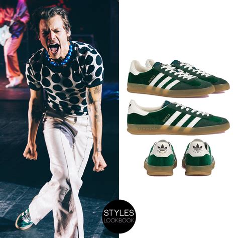 gucci x adidas harry styles|Gucci custom gazelle.